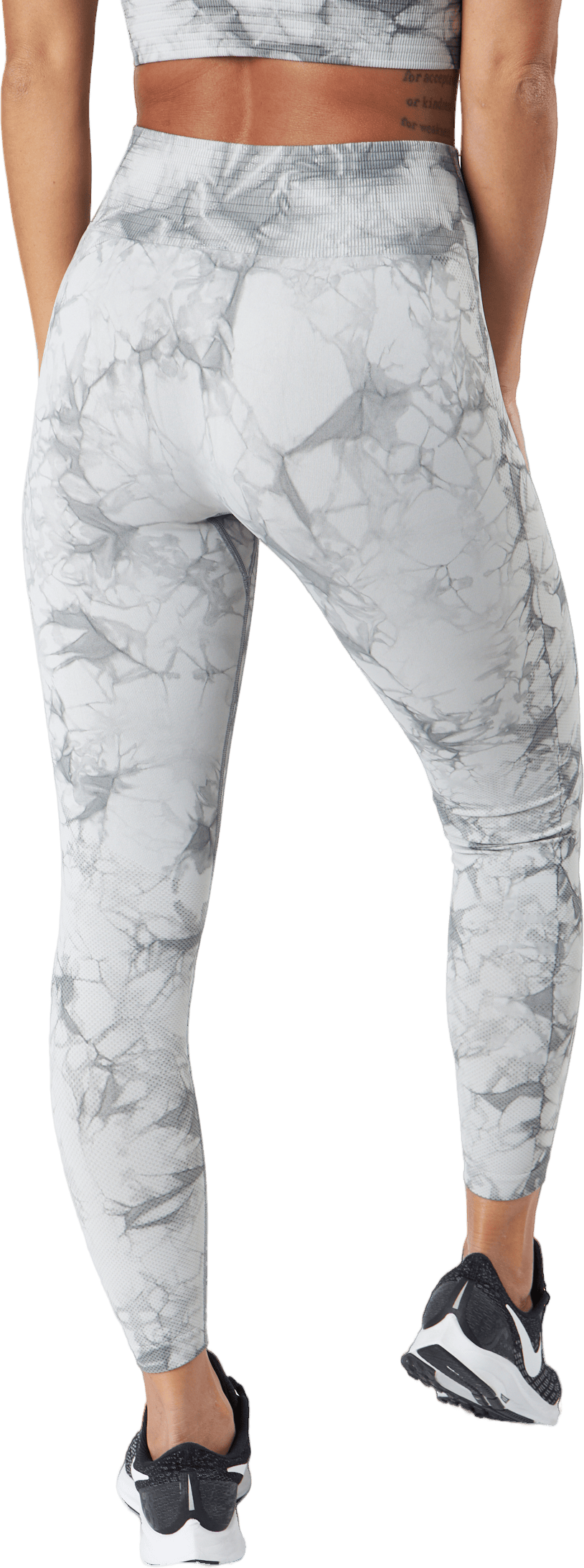 Define Seamless Tie Dye Tights Grey Melange - Bild 3
