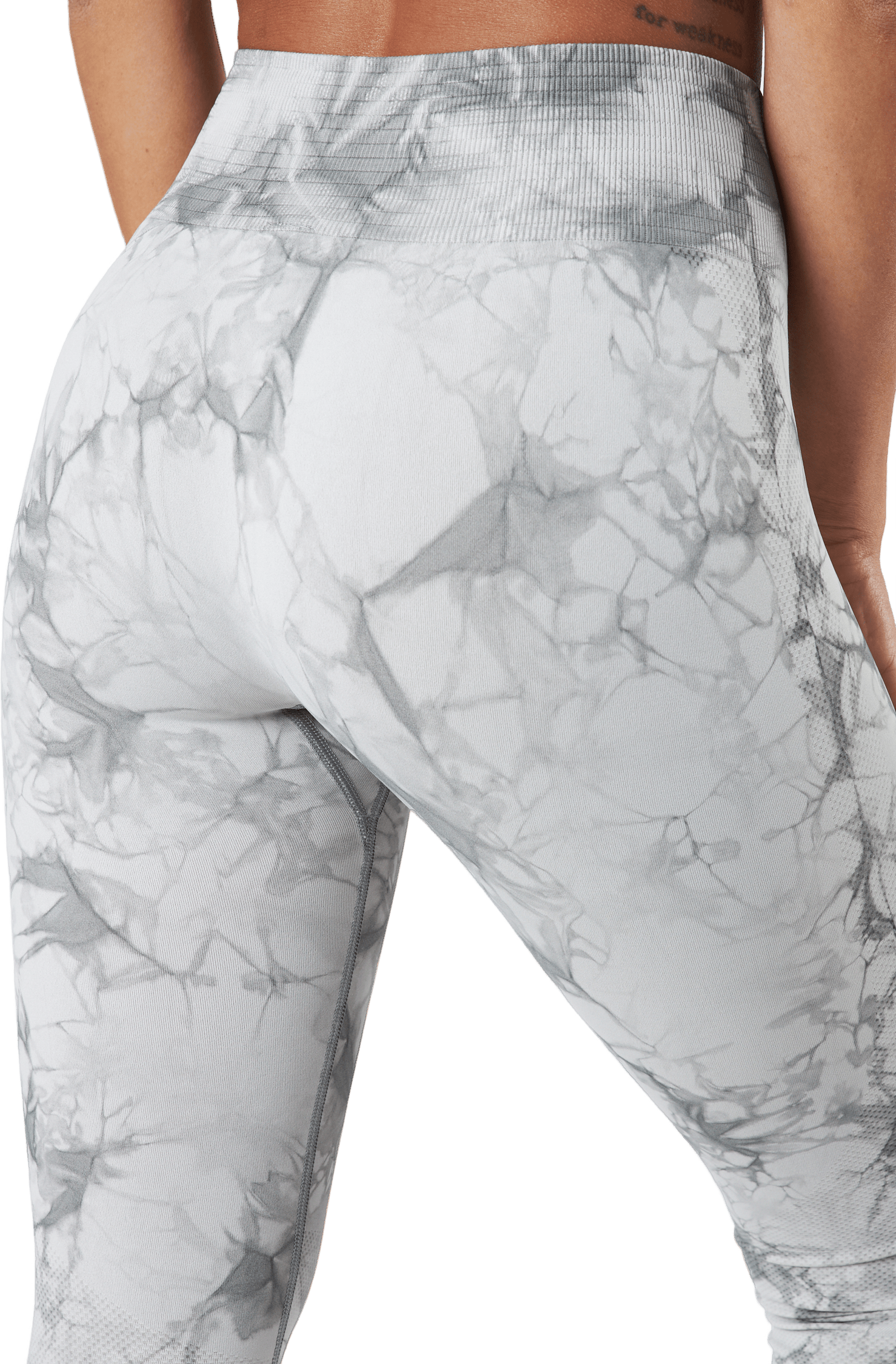 Define Seamless Tie Dye Tights Grey Melange - Bild 5