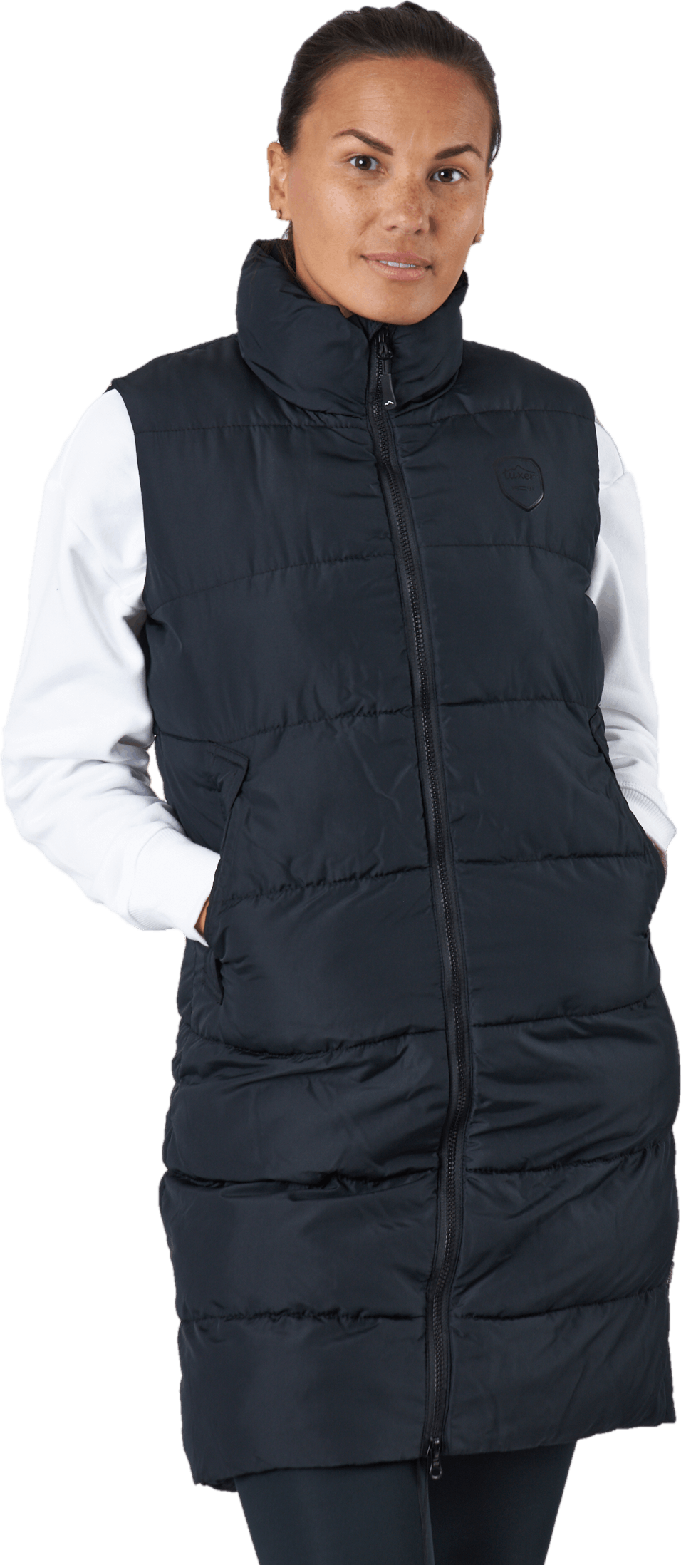 Elmira Reco Waistcoat Black, Female, Kleding, jassen, Blauw, XXXL