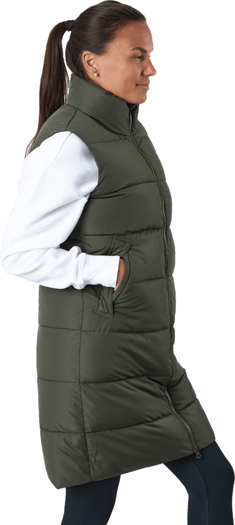 Elmira Reco Waistcoat Dark Olive - Bild 2