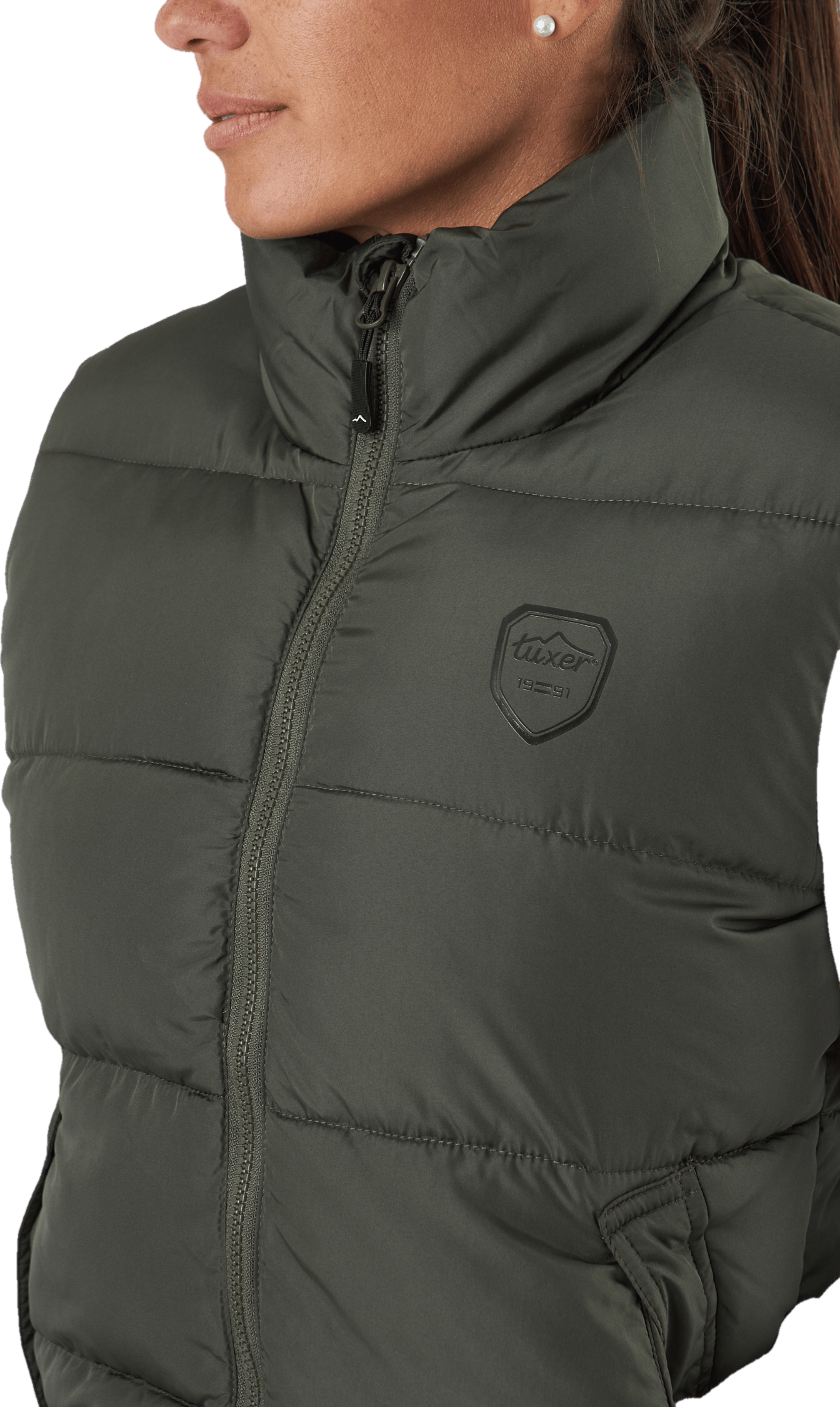 Elmira Reco Waistcoat Dark Olive - Bild 4