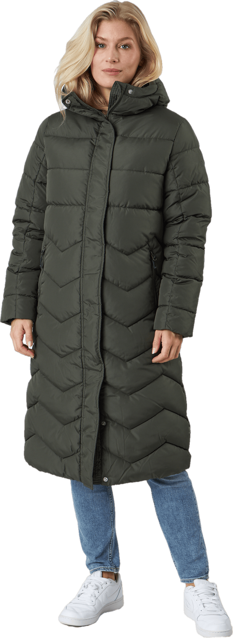 Alissa Reco Jacket Dark Olive, Female, Apparels, jackets, Grey, XS