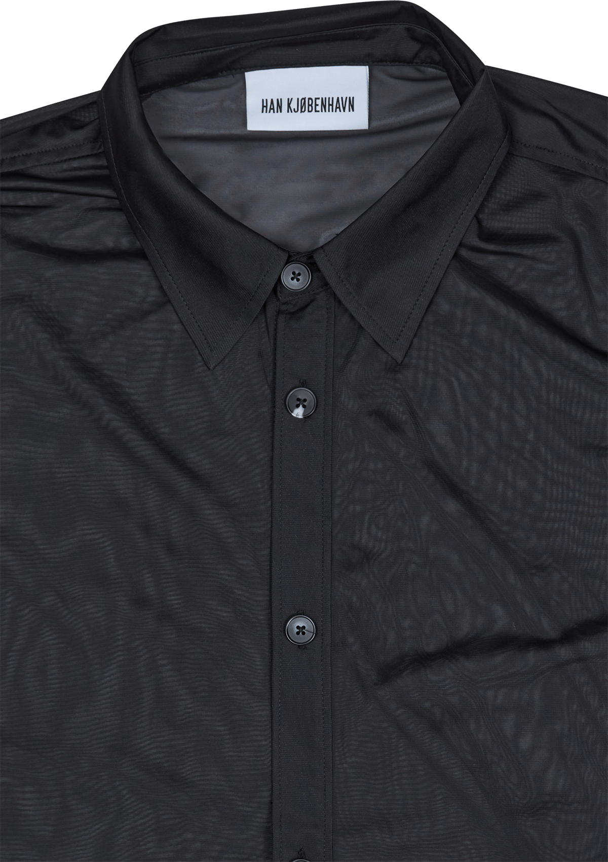 Gather Cuff Shirt Black - Bild 3