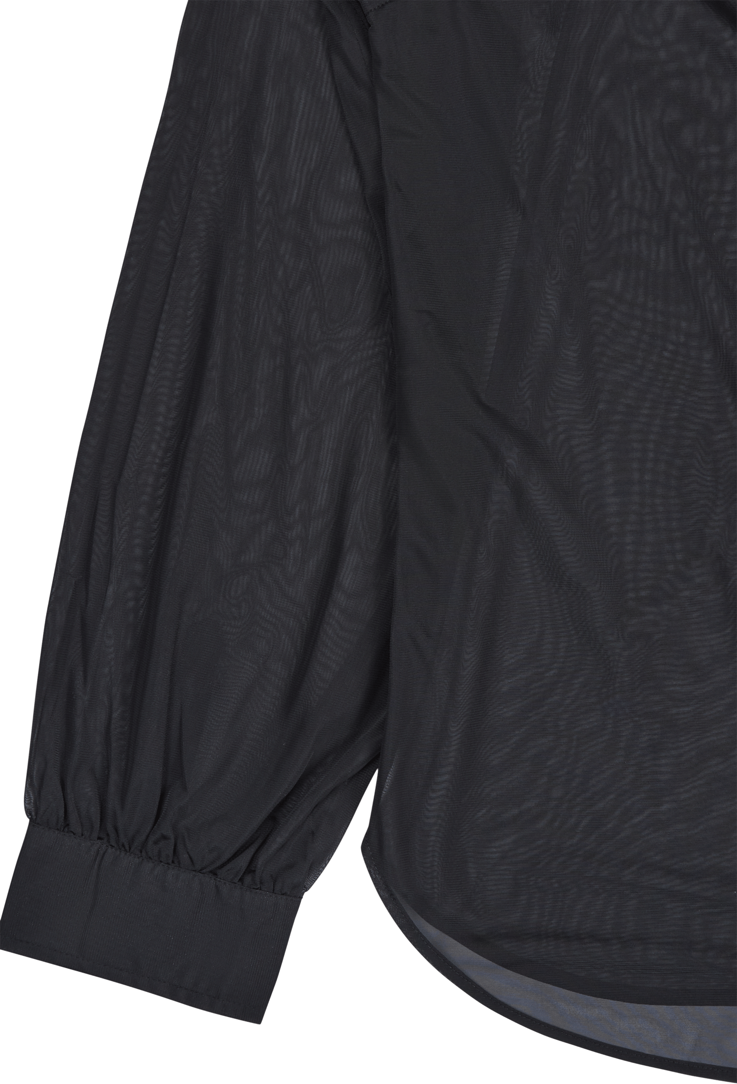 Gather Cuff Shirt Black - Bild 4