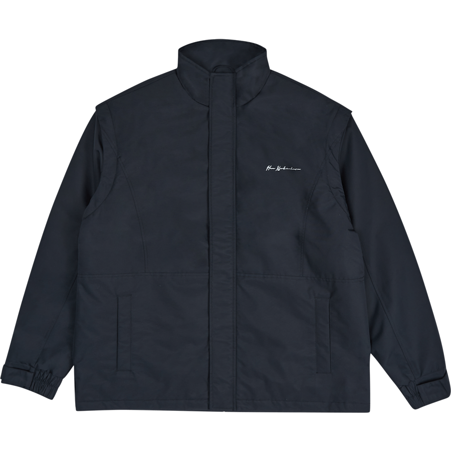 Nylon Track Jacket Black