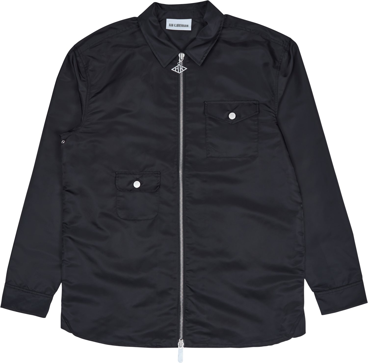 Army Zip Overshirt Black