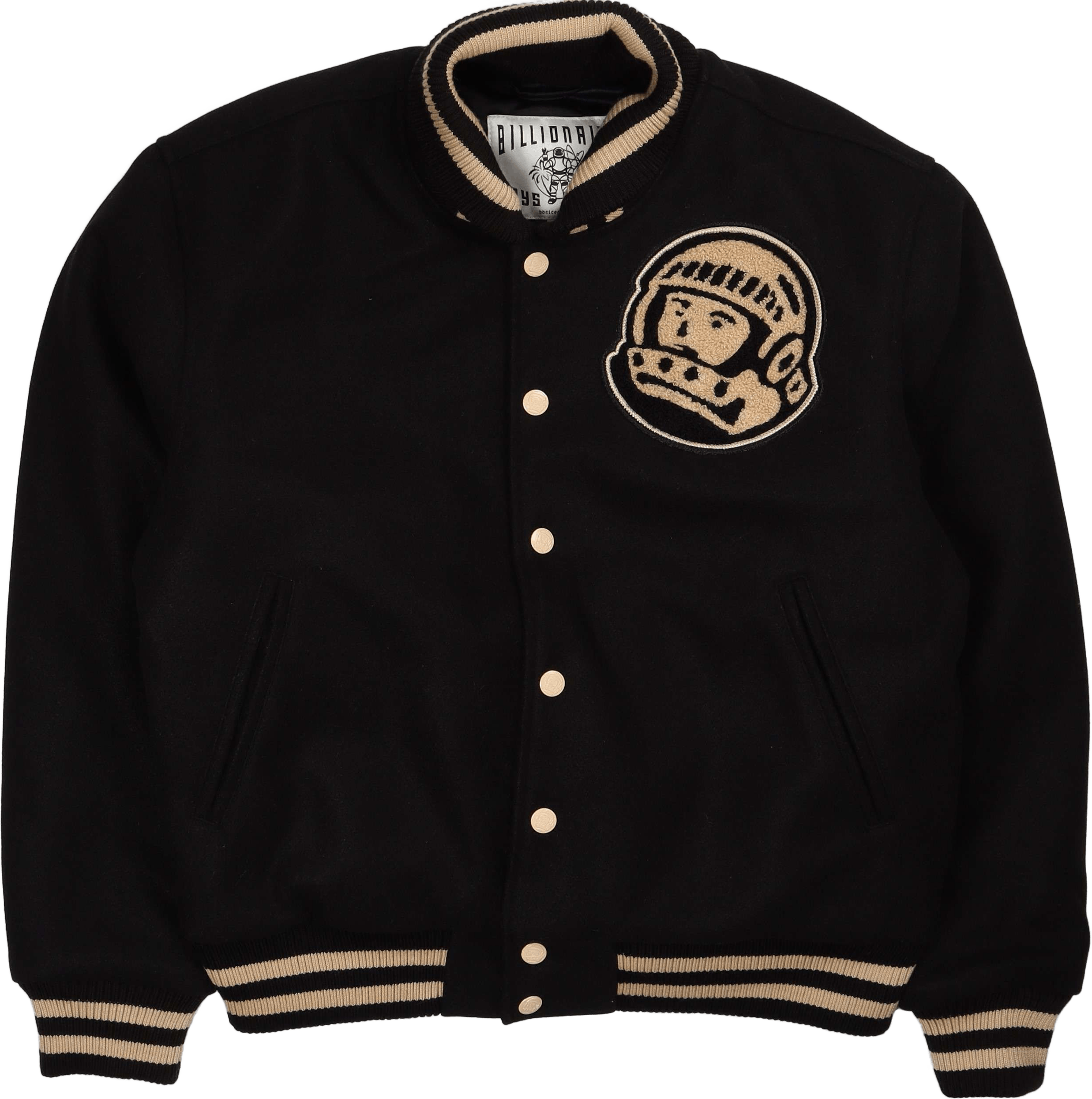 Astro Varsity Jacket Black, Male, Apparels, jackets, Black, M