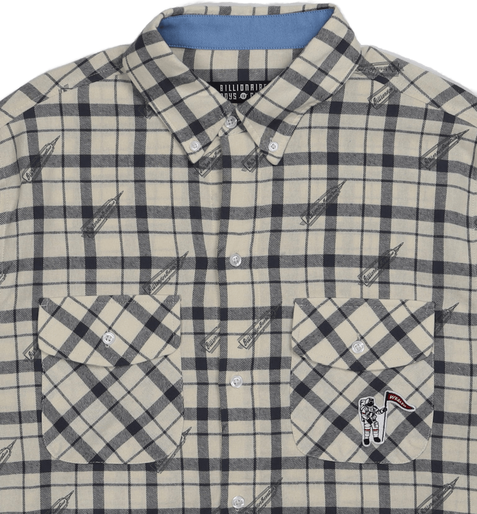 Printed Check Shirt Off White - Bild 2