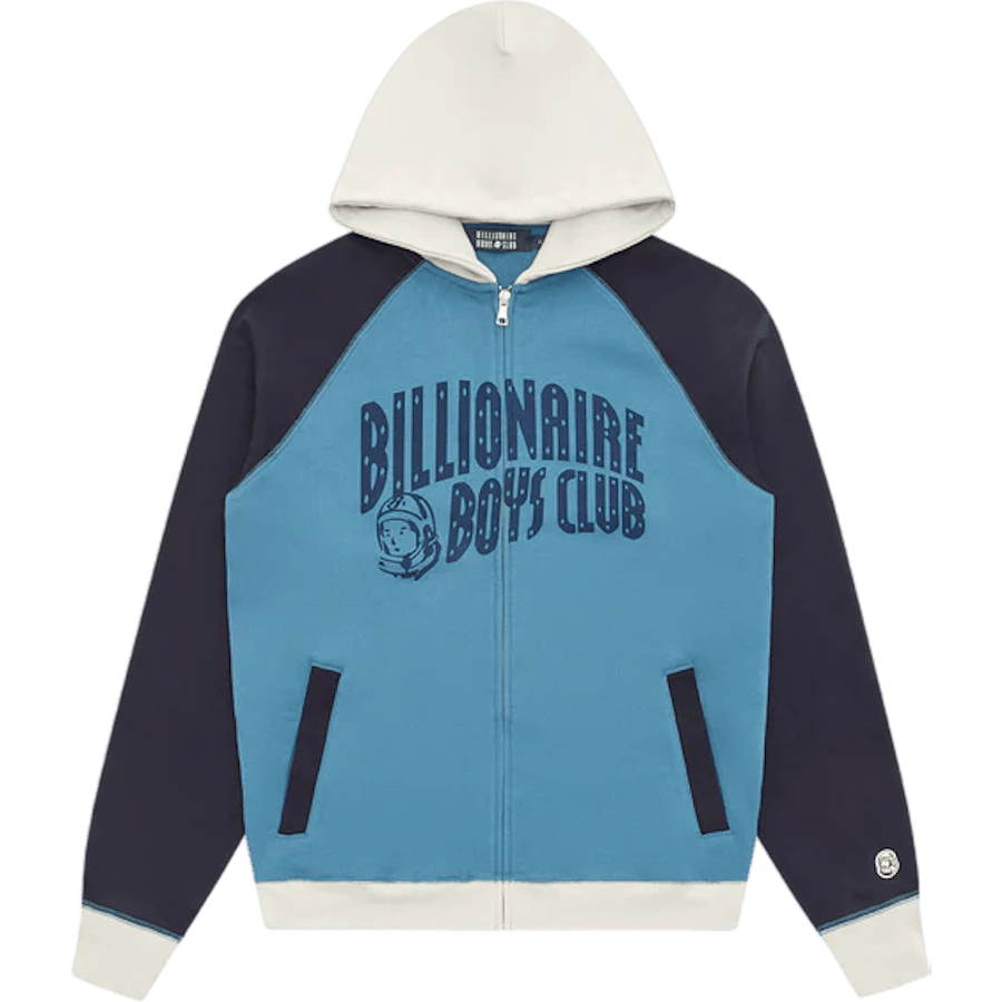 Arch Logo Zip Hood Blue