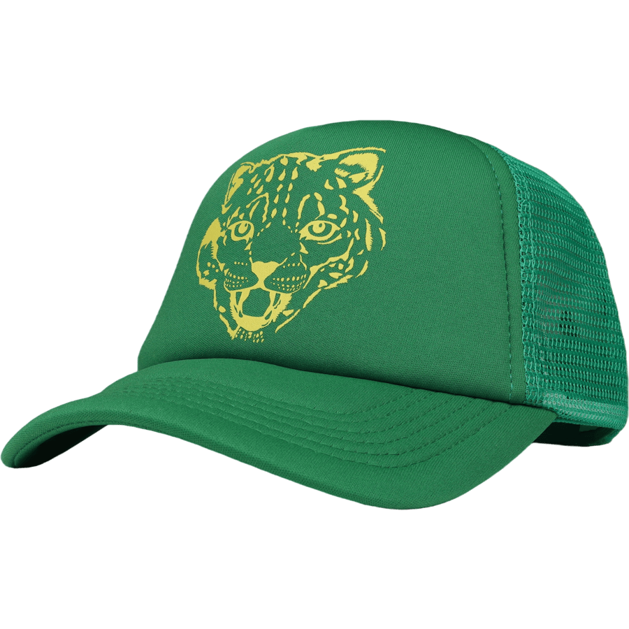 Leopard Trucker Cap Green