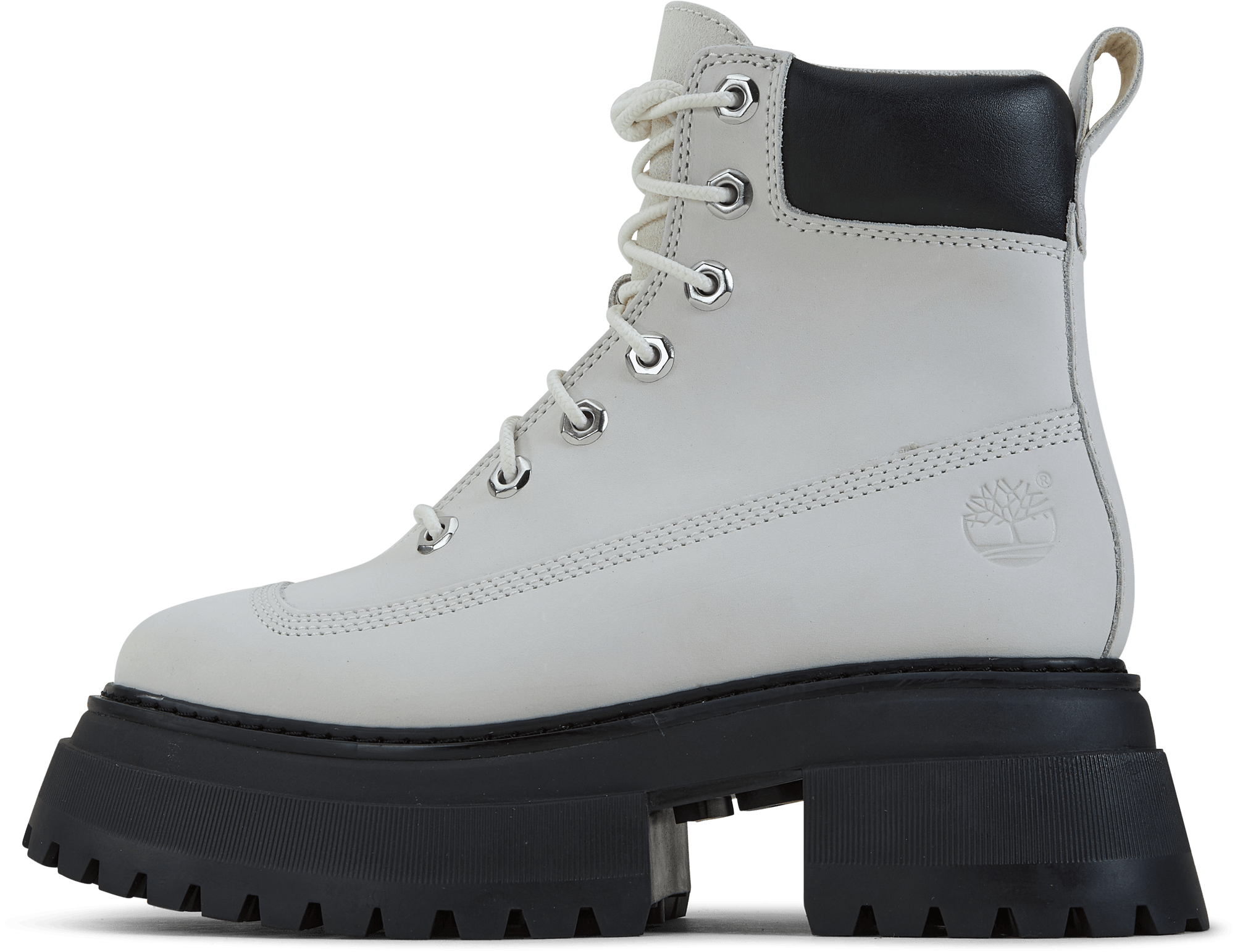Timberland Sky 6 In Lace Up Bright White