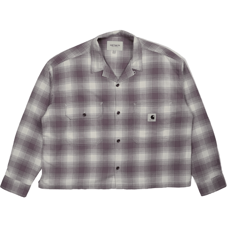 W’ L/s Deaver Shirt Deaver Check, Misty Thistle