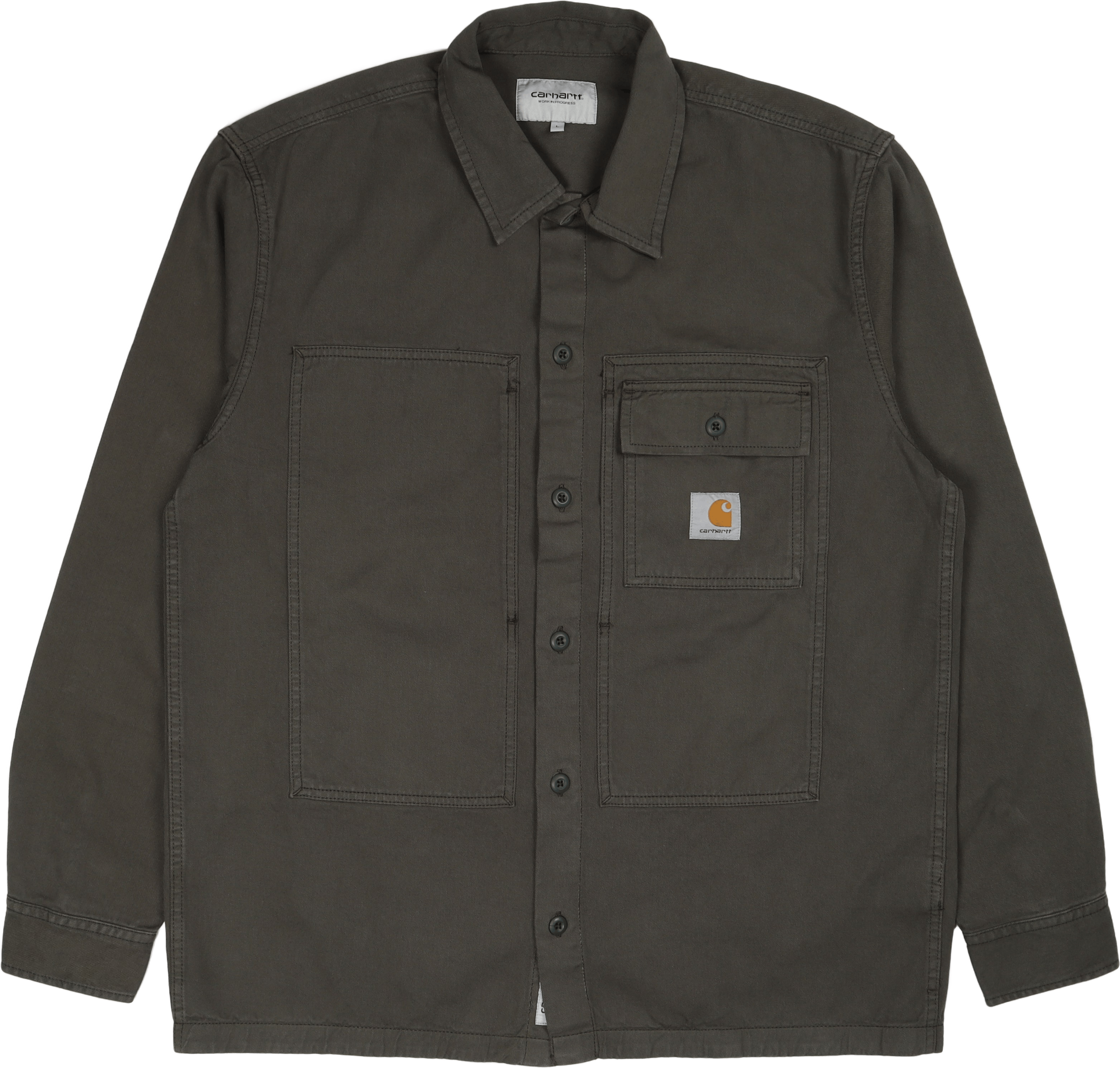 L/s Charter Shirt Boxwood, Male, Abbigliamento, Camicie, Nero, S