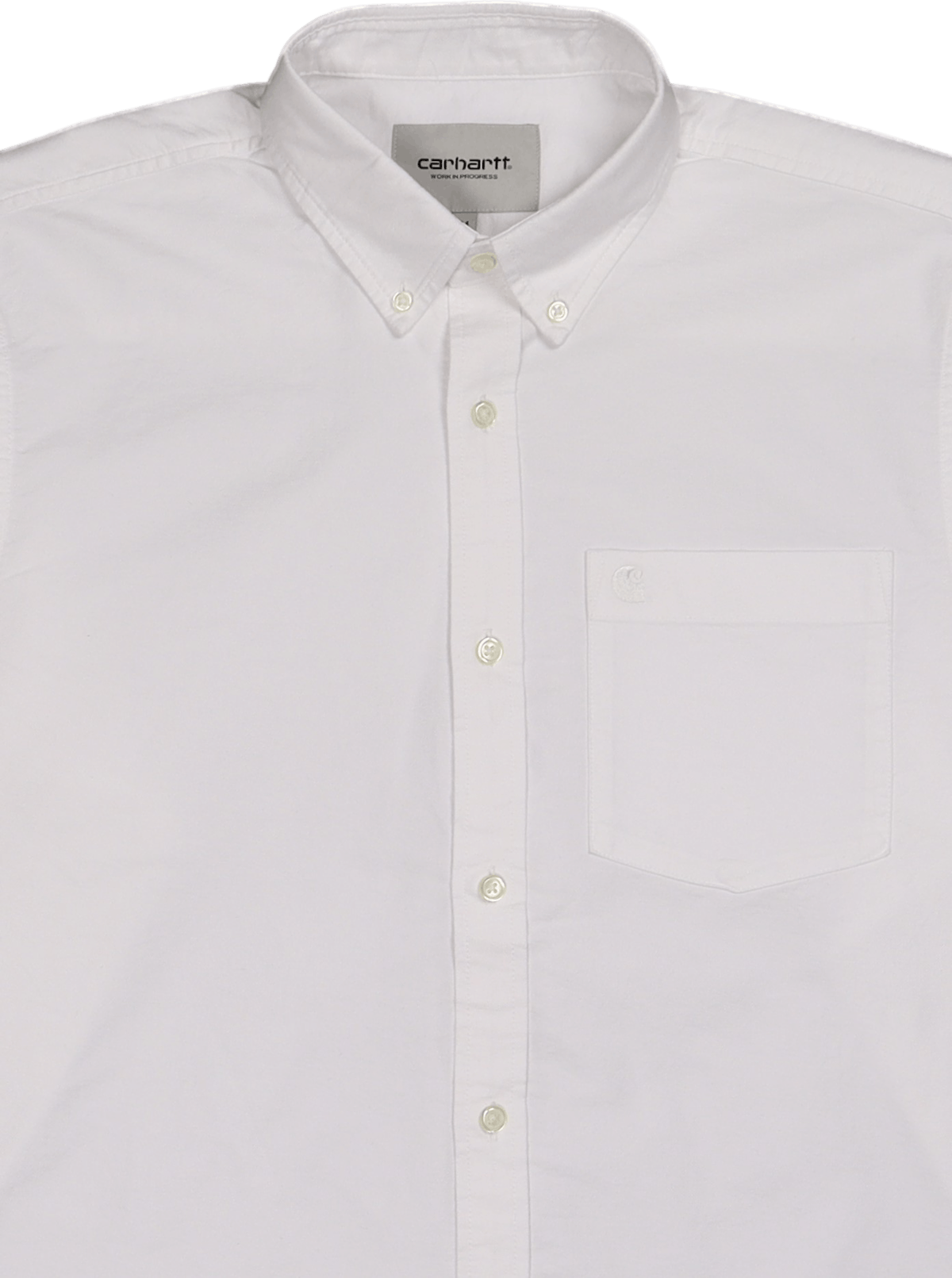 L/s C-logo Shirt White / White