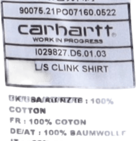 L/s Clink Shirt Wax