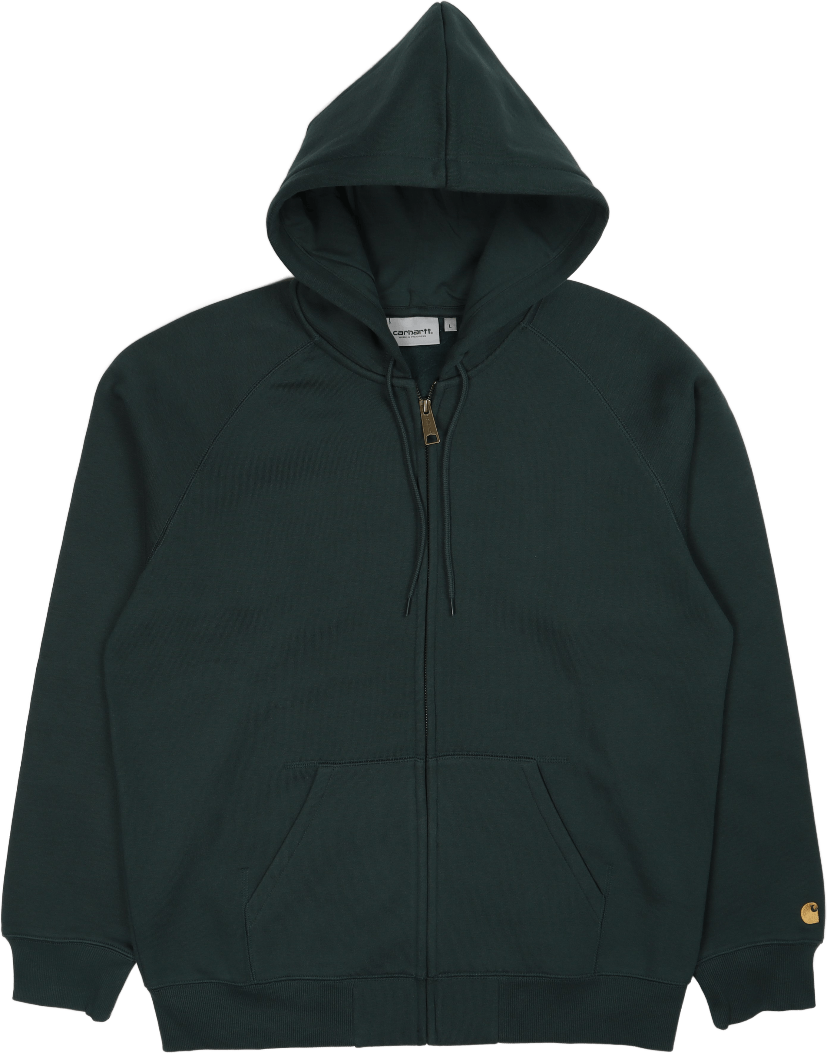 Hooded Chase Jacket Juniper / Gold, Male, Odevy, mikiny a mikiny, Čierna, S