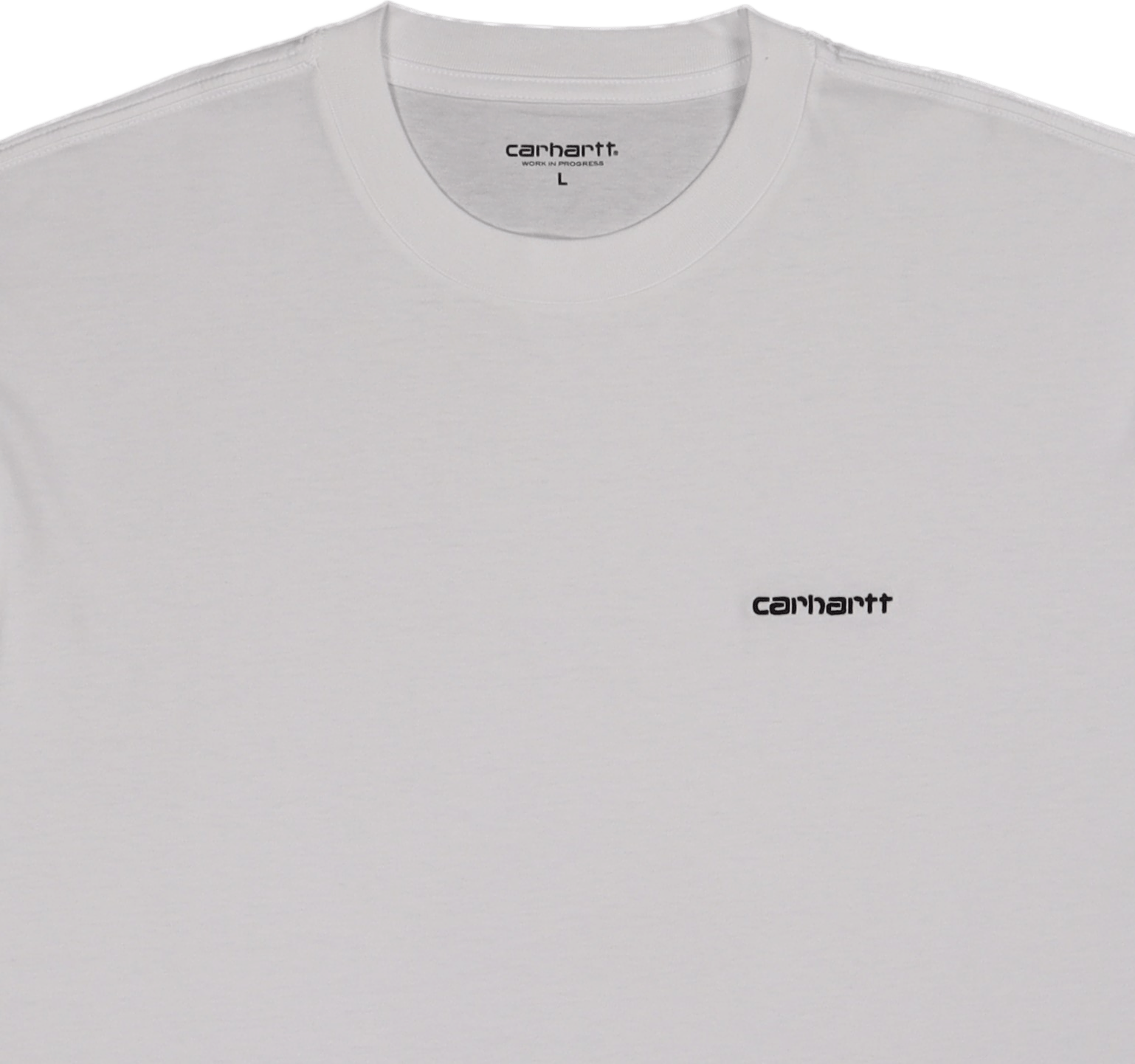S/s Script Embroidery T-shirt White / Black - Bild 2