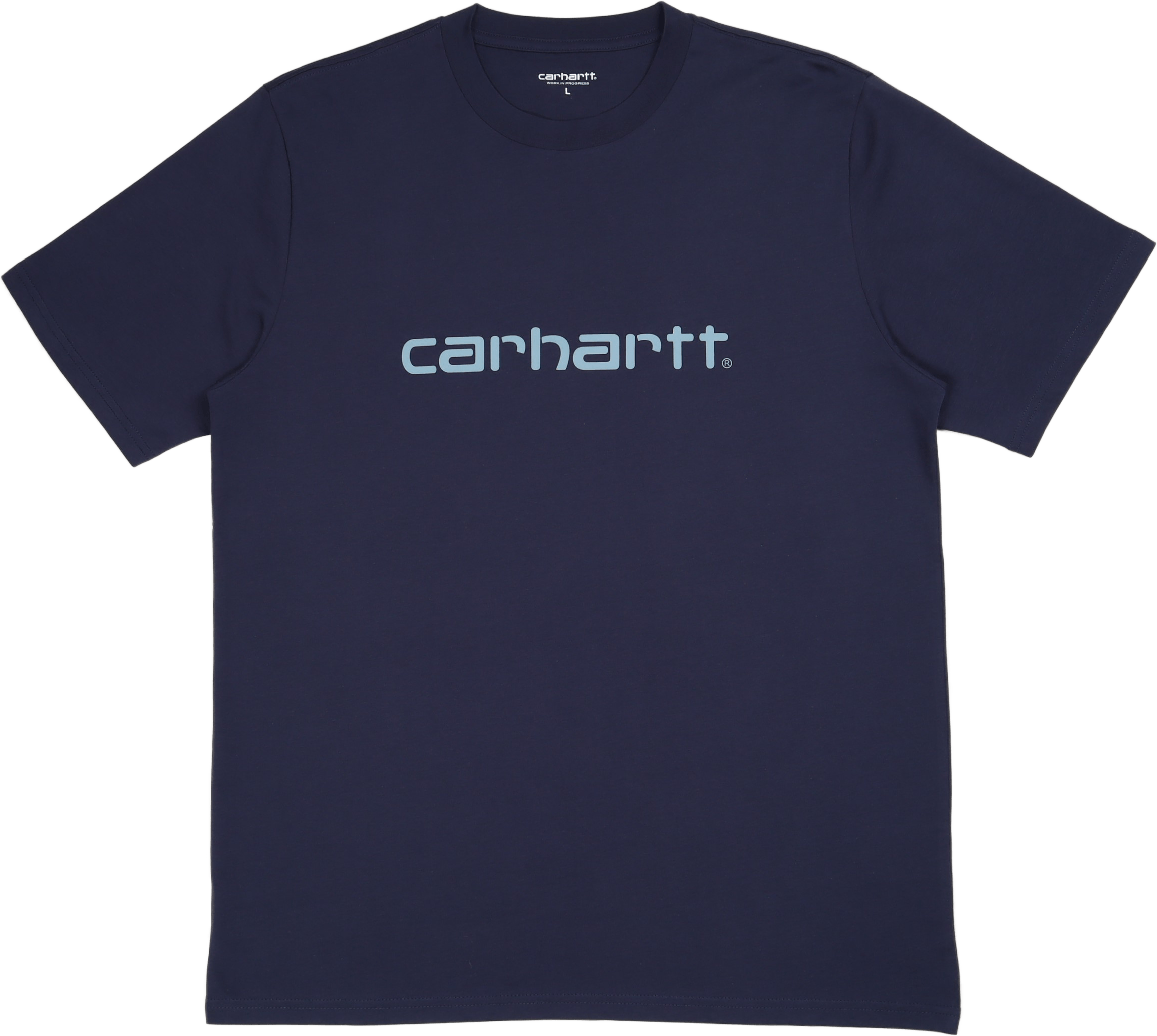 S/s Script T-shirt Enzian / Misty Sky, Male, Vêtements, manche courte, Bleu, XS