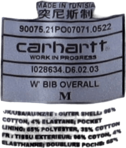 W' Bib Overall Wax - Bild 6