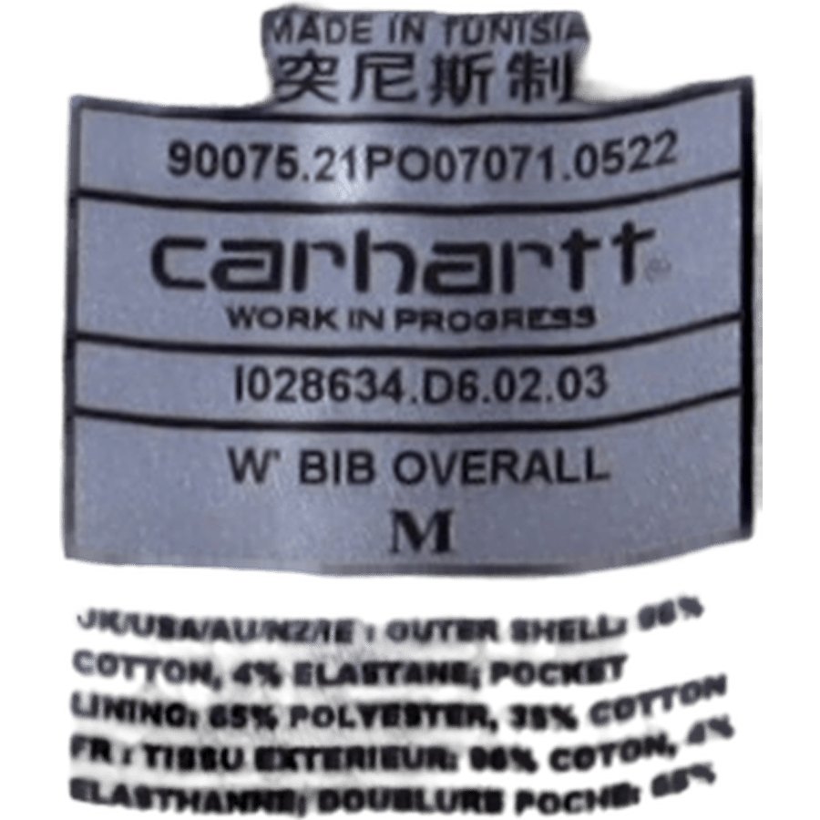 W' Bib Overall Wax - Bild 6