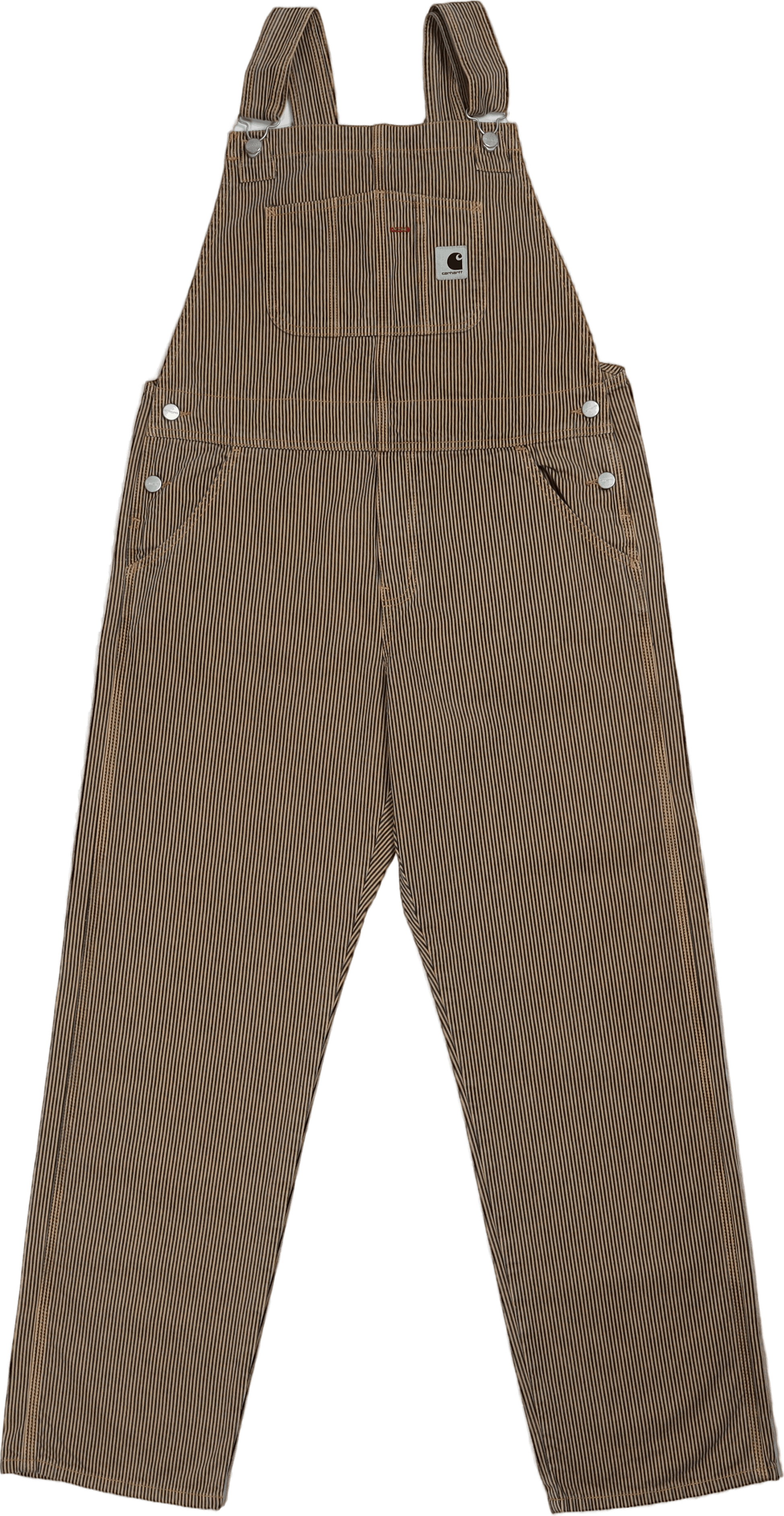 W' Bib Overall Straight Dusty H Brown / Blue, Female, Vaatteet, Bottoms, Ruskea, S