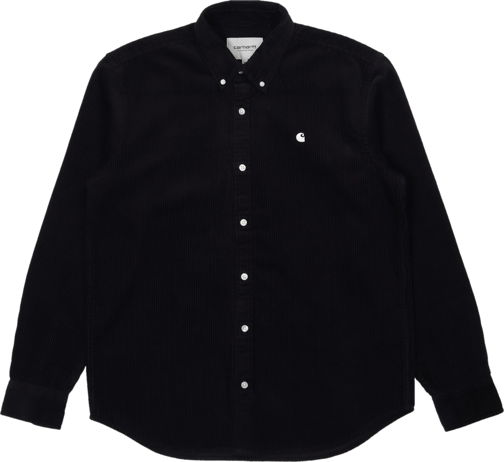L/s Madison Cord Shirt Dark Navy / Wax, Male, Kleding, Overhemden, Zwart, S