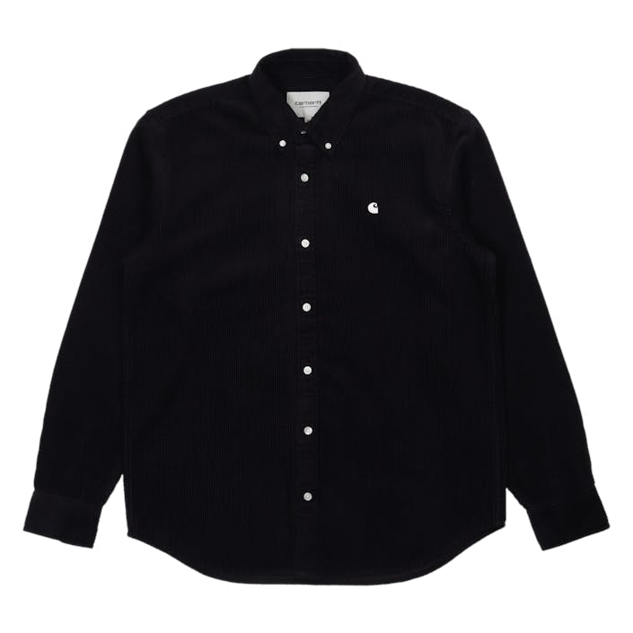L/s Madison Cord Shirt Dark Navy / Wax, Male, Vêtements, Chemises, Noir, XS