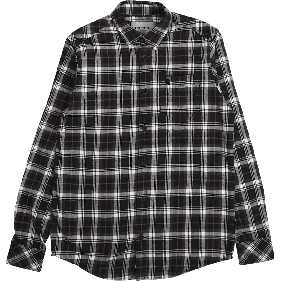 L/s Lermond Shirt Lermond Check, Wax / Black