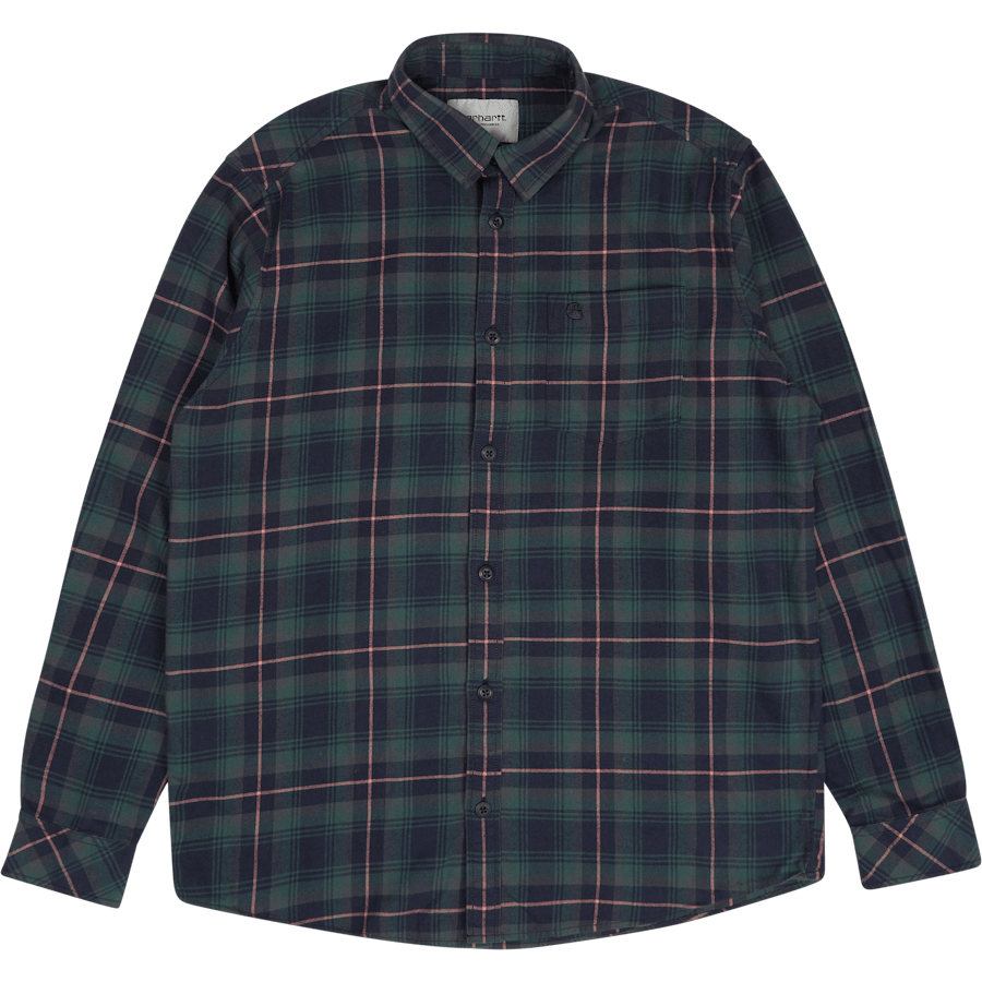 L/s Lermond Shirt Lermond Check, Juniper / Dark