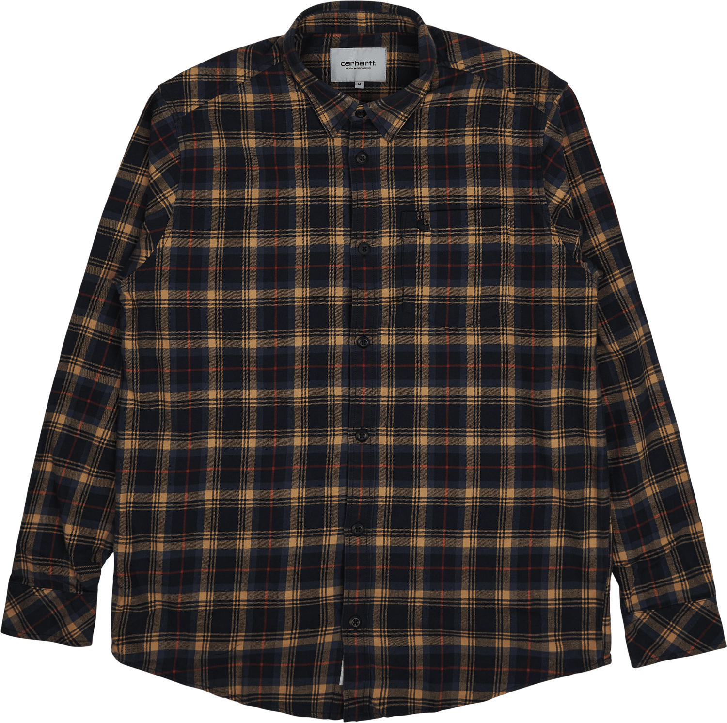 L/s Lermond Shirt Lermond Check, Ochre / Dark Na