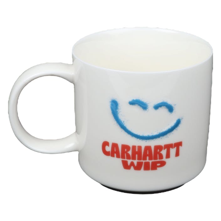 Happy Script Mug Wax, Unisex, Equipment, Accessories, Silver, ONESIZE