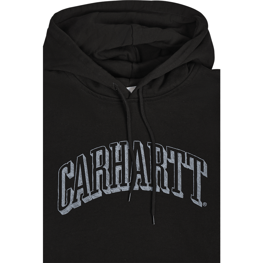 Hooded Scrawl Sweat Black / Misty Sky - Bild 3