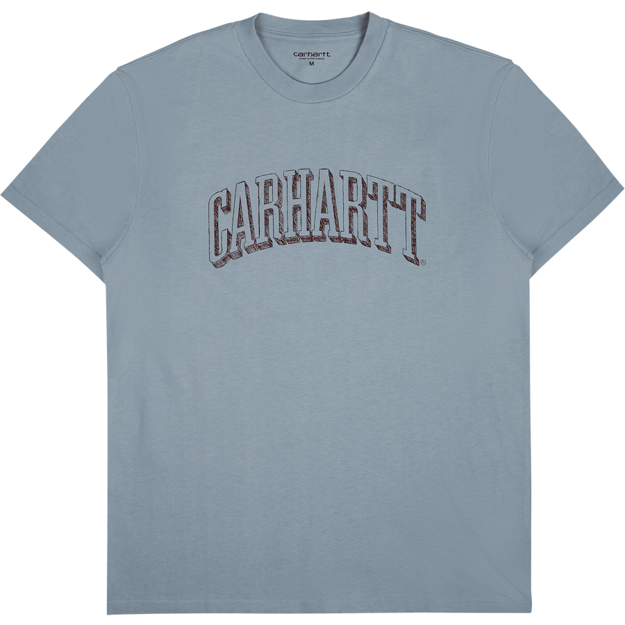 S/s Scrawl Script T-shirt Misty Sky / Corvina