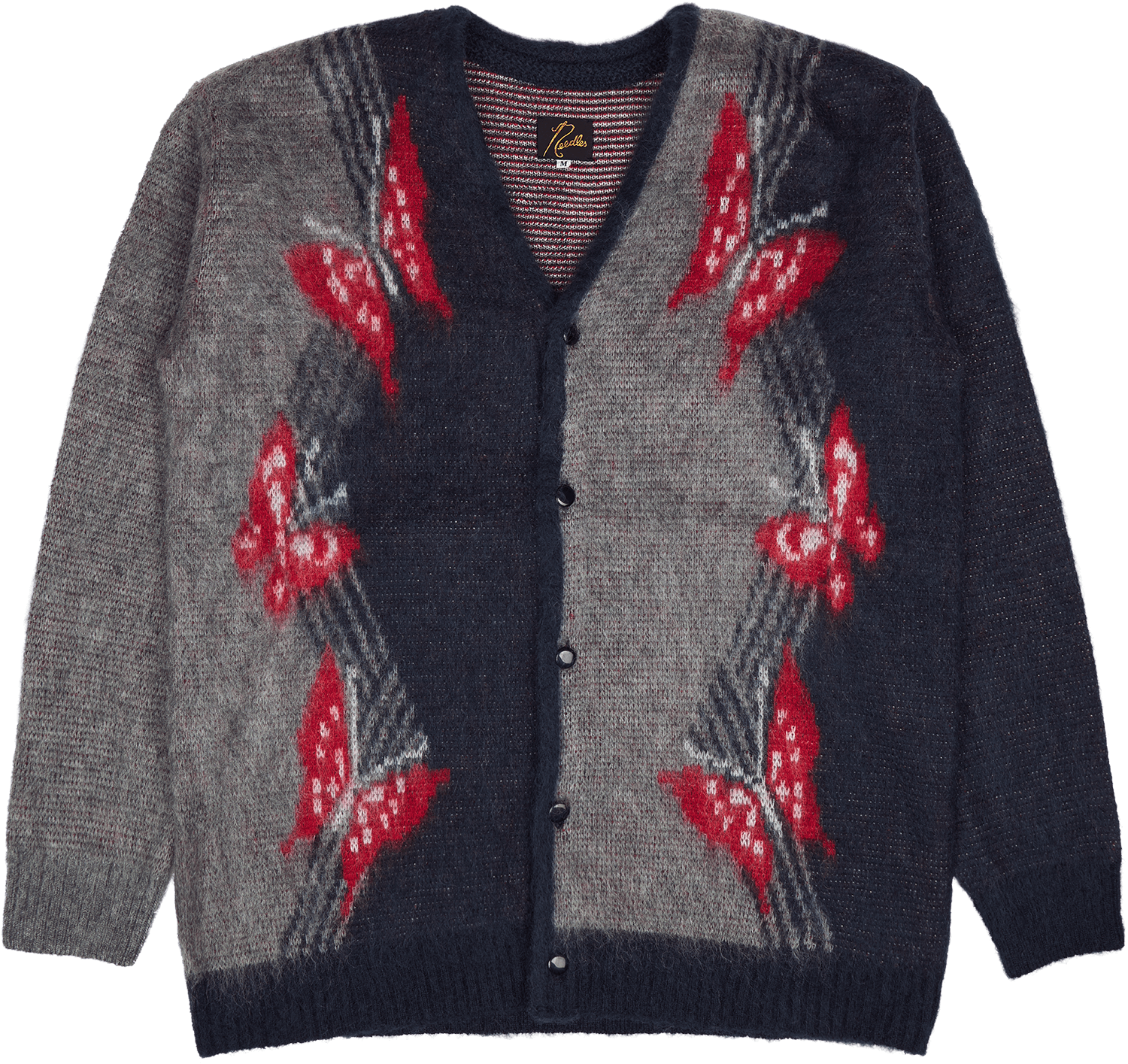 Mohair Cardigan - Papillon Navy, Male, Kläder, Tops, Flerfärgad, L