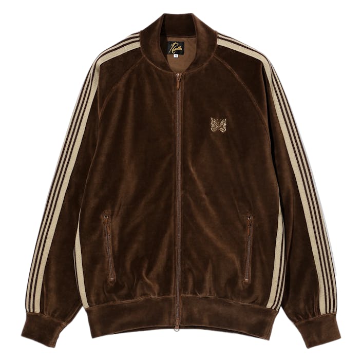 R.c. Track Jacket - C/pe Velou Brown, Male, Tøj, hættetrøjer og sweatshirts, Brun, M