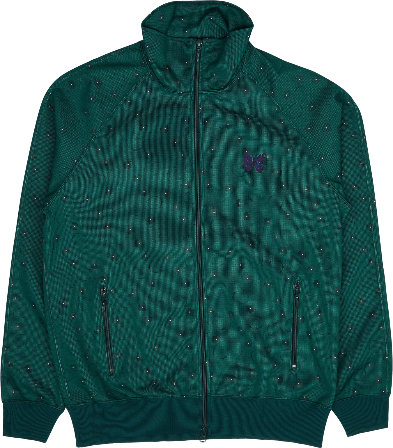 Track Jacket - Poly Jq. Green, Male, Vaatteet, hupparit ja neulepaidat, Vihreä, XL