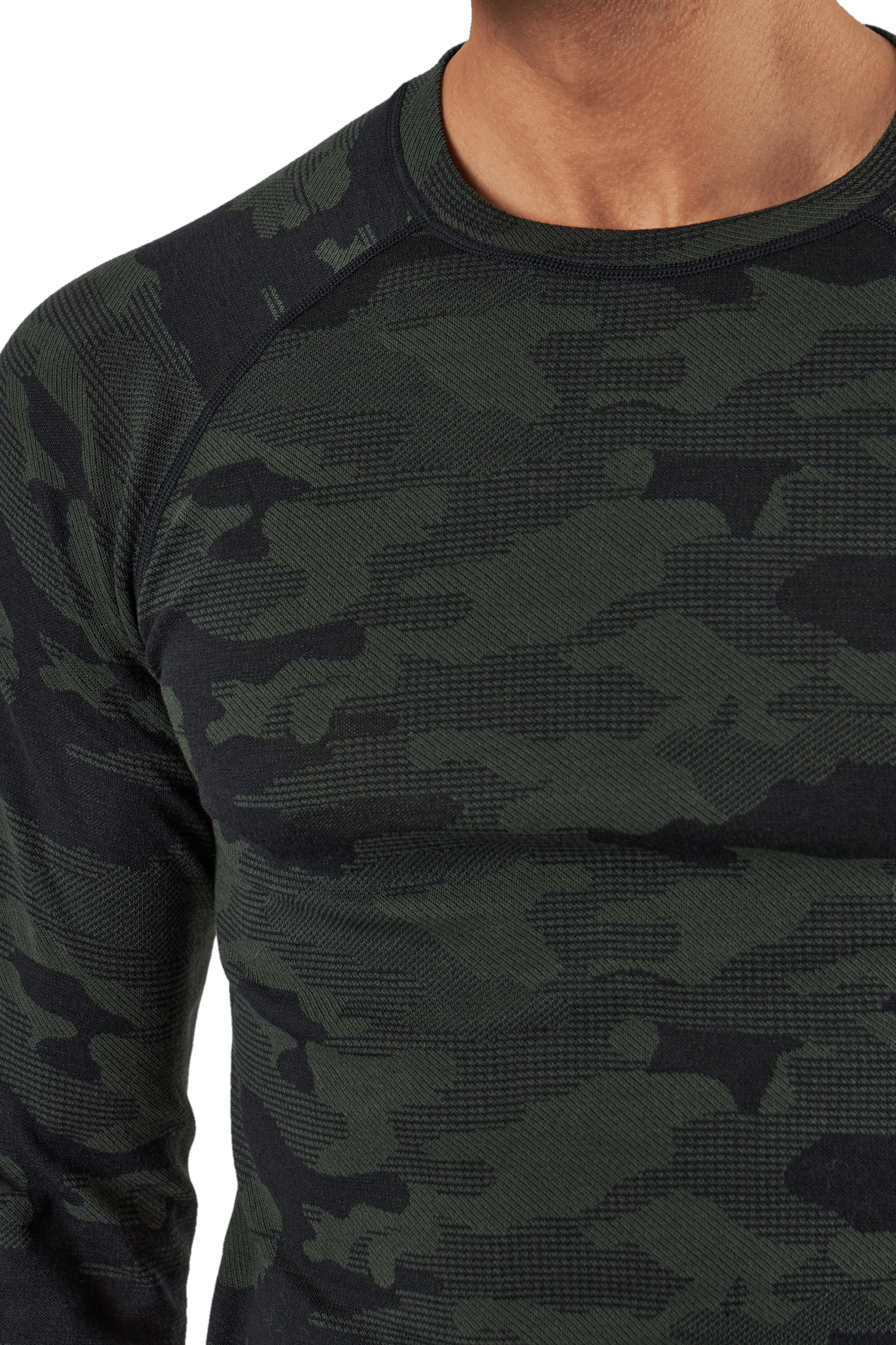 Camo Merino Wool Crew Dolive - Bild 3