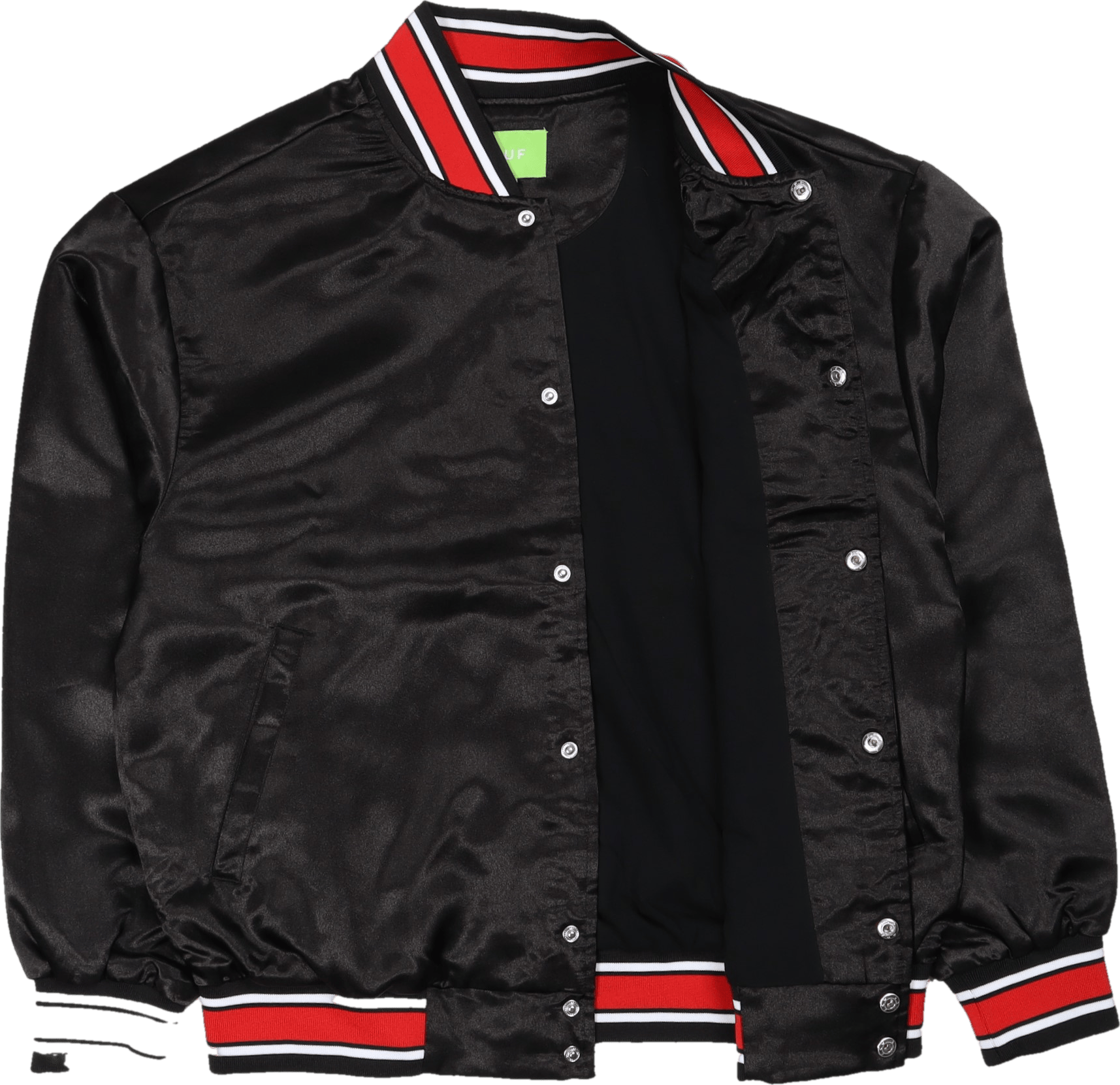 Crackerjack Satin Baseball Jac Black - Bild 4