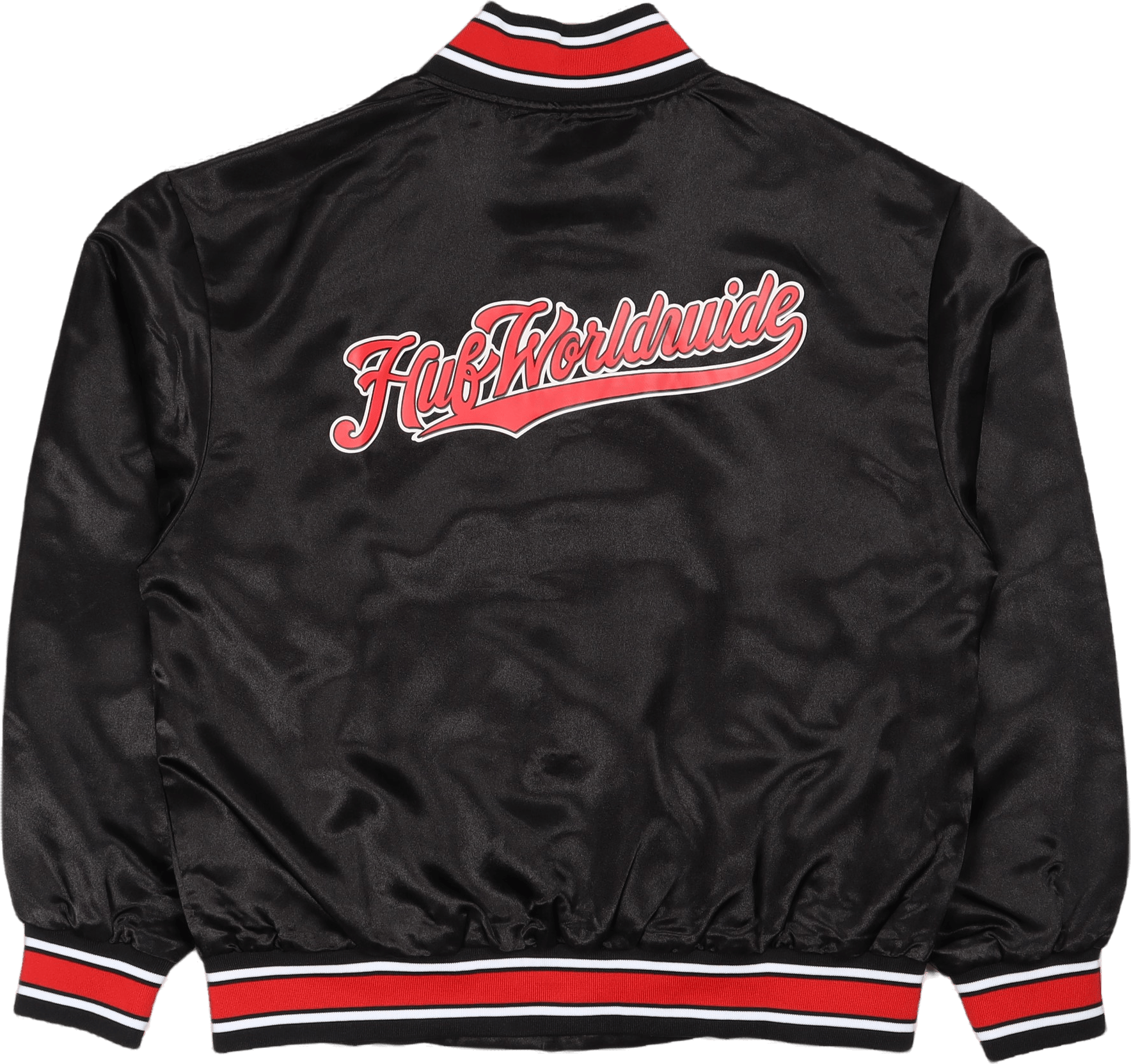 Crackerjack Satin Baseball Jac Black - Bild 5