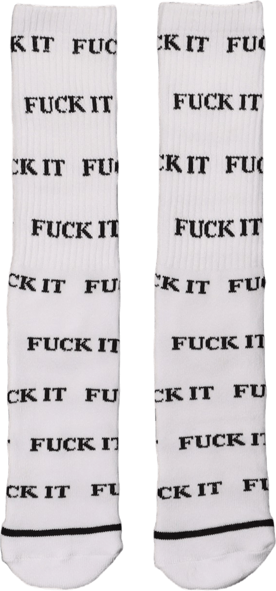 Fuck It Sock White