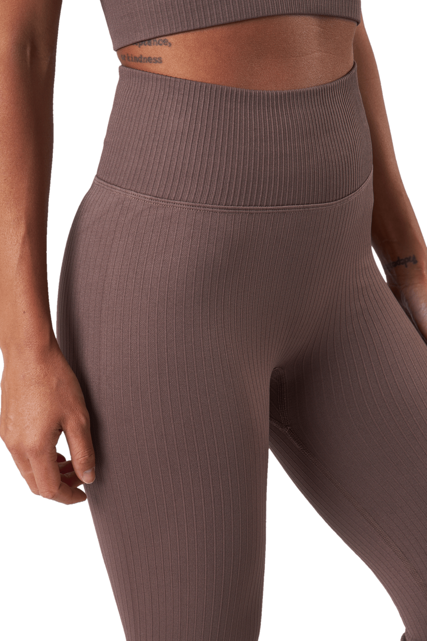 Rib Seamless Tights 2.0 Taupe - Bild 4