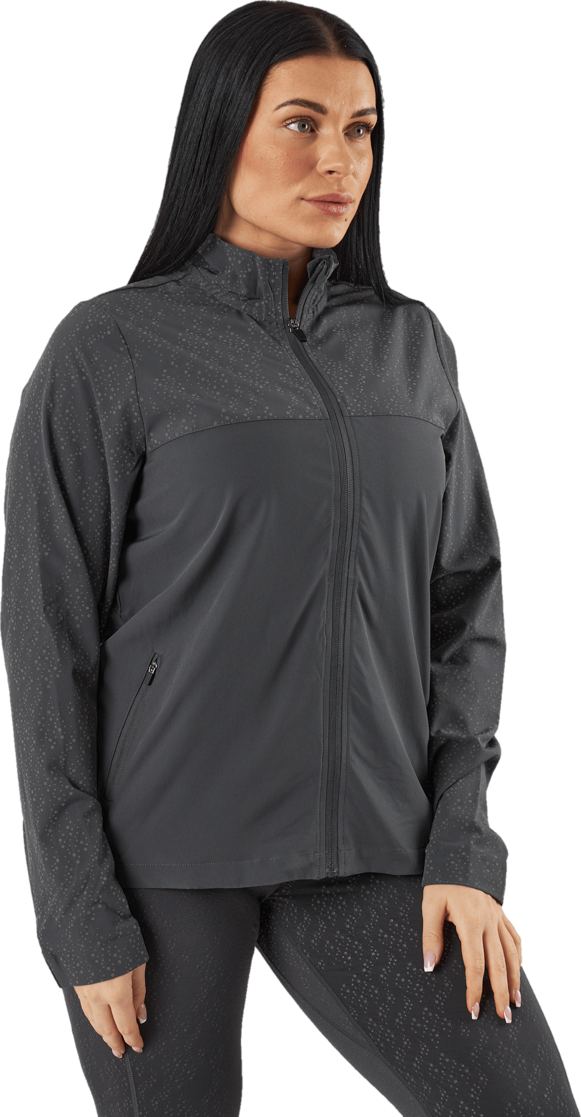 Run Reflective Jacket Black / Grey - Bild 2