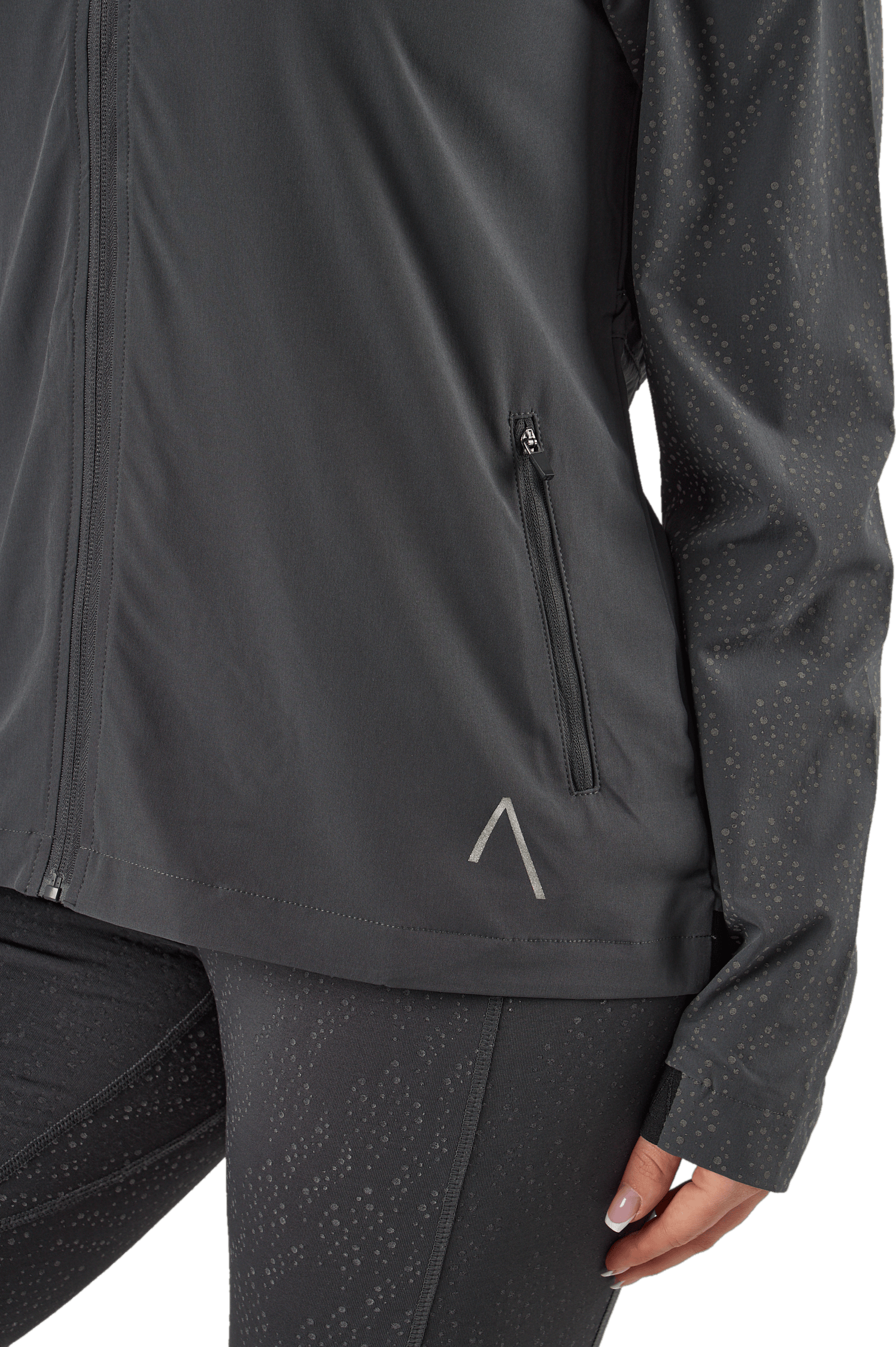 Run Reflective Jacket Black / Grey - Bild 5