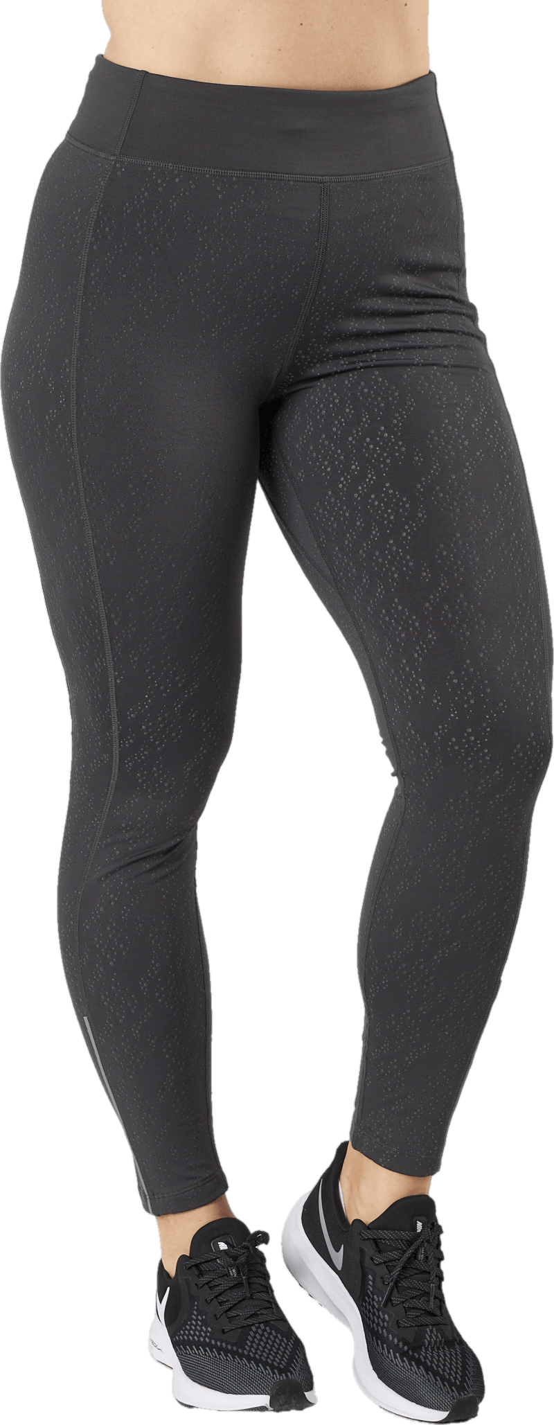 Run Reflective Tights Black/grey/silver - Bild 2