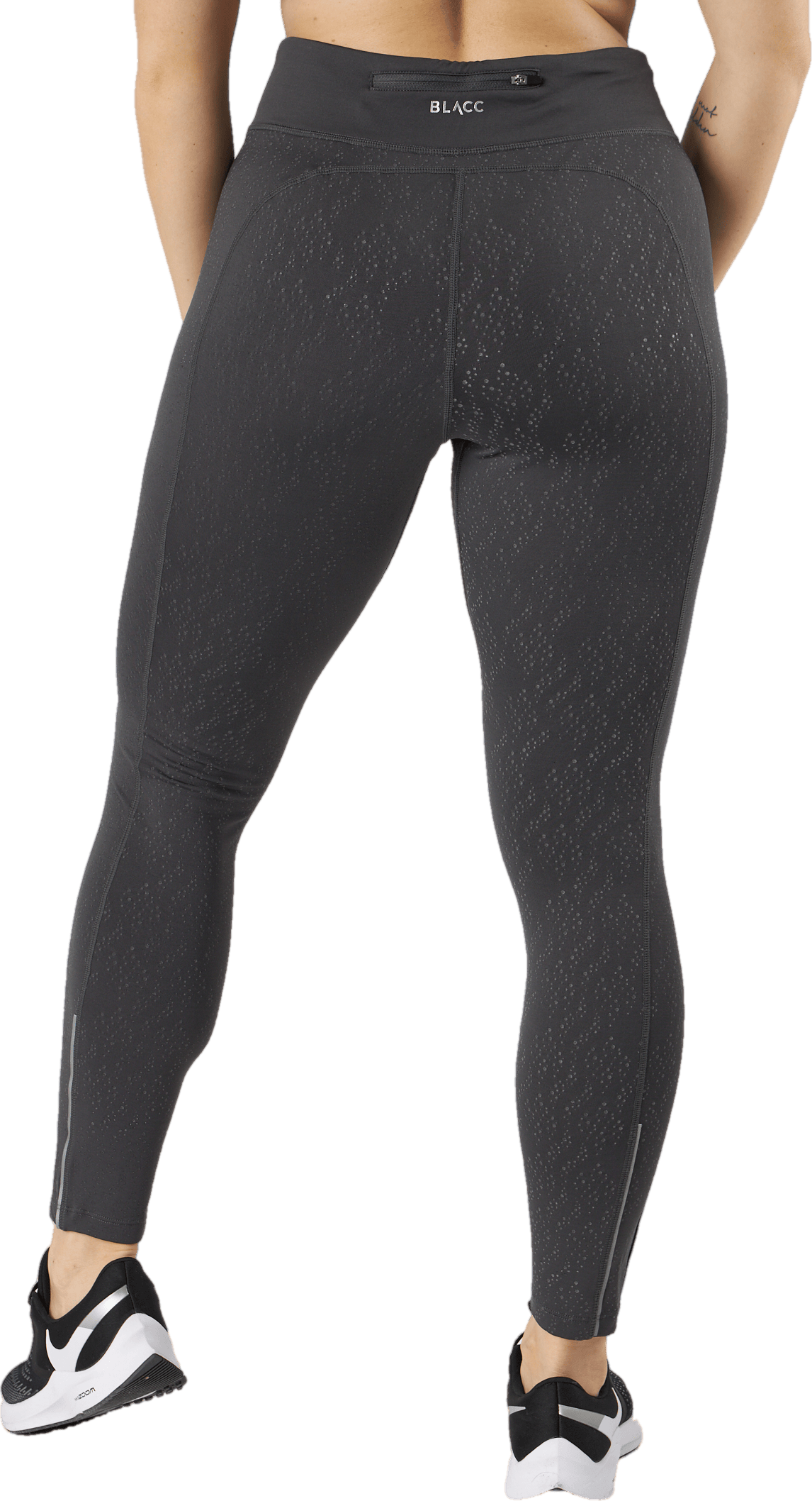 Run Reflective Tights Black/grey/silver - Bild 3