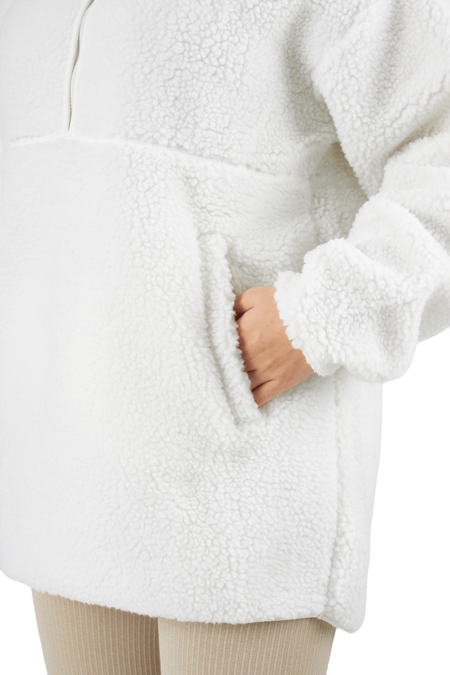 Pile Full Zip Beige - Bild 6