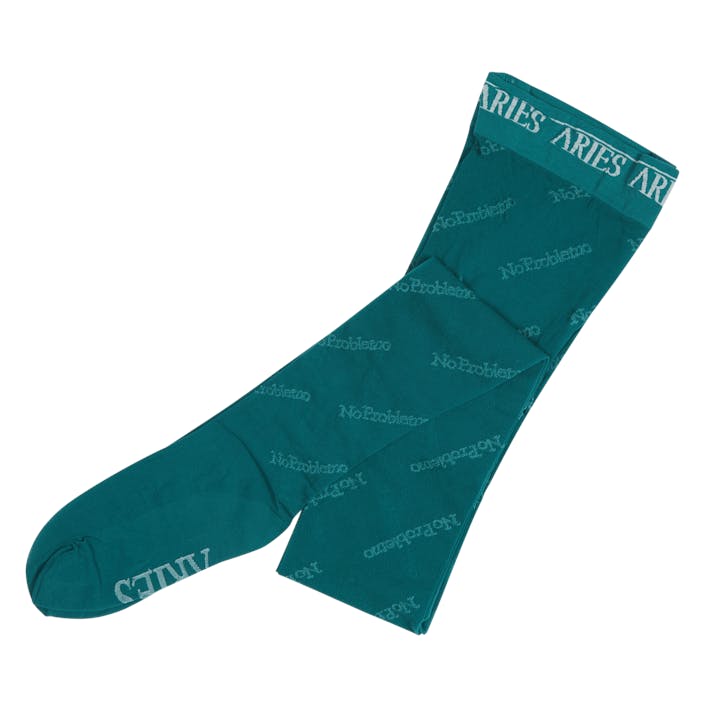 No Problemo Logo Tights Bottle Green, Unisex, Bekleidung, Bottoms, Grün, ONESIZE