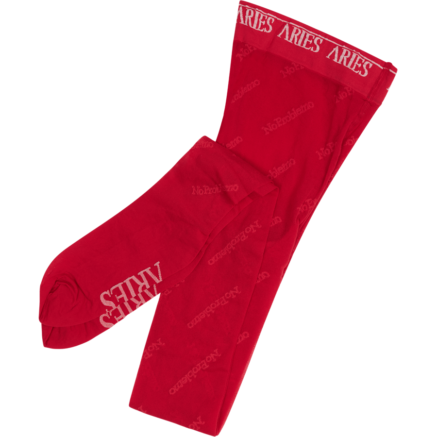 No Problemo Logo Tights Red