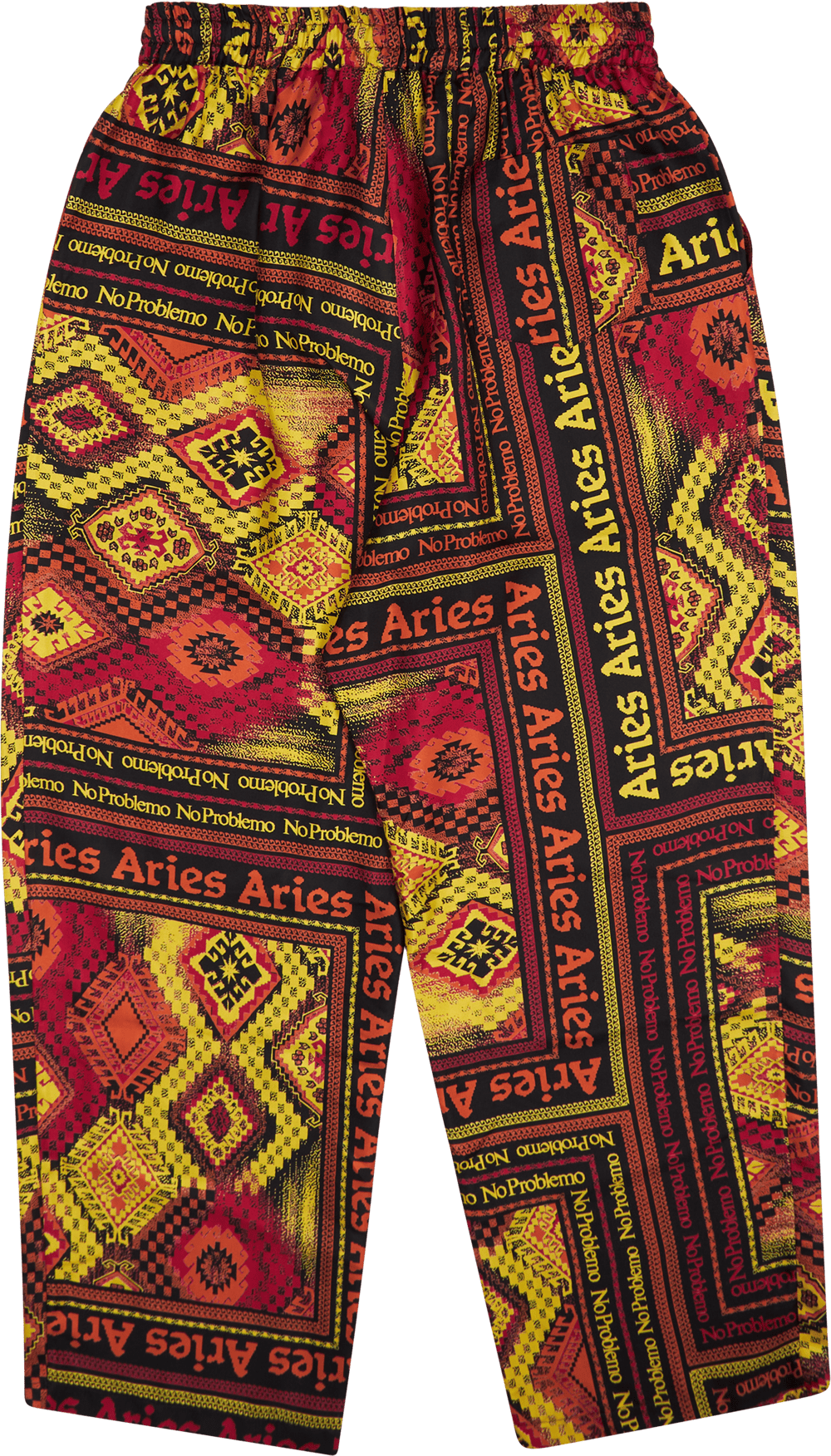 Scarf Print Silk Slacker Pants Multi - Bild 2