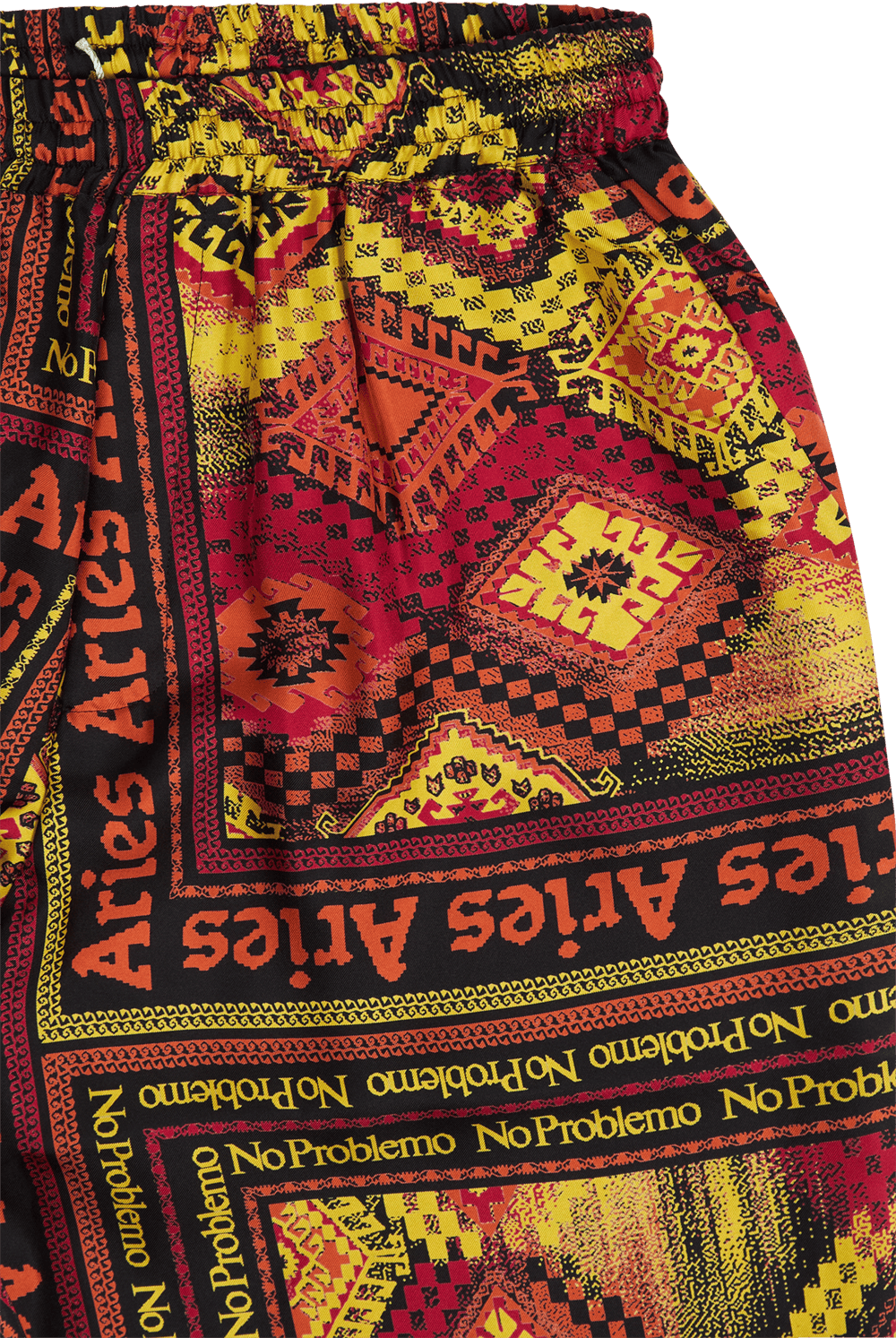 Scarf Print Silk Slacker Pants Multi - Bild 3